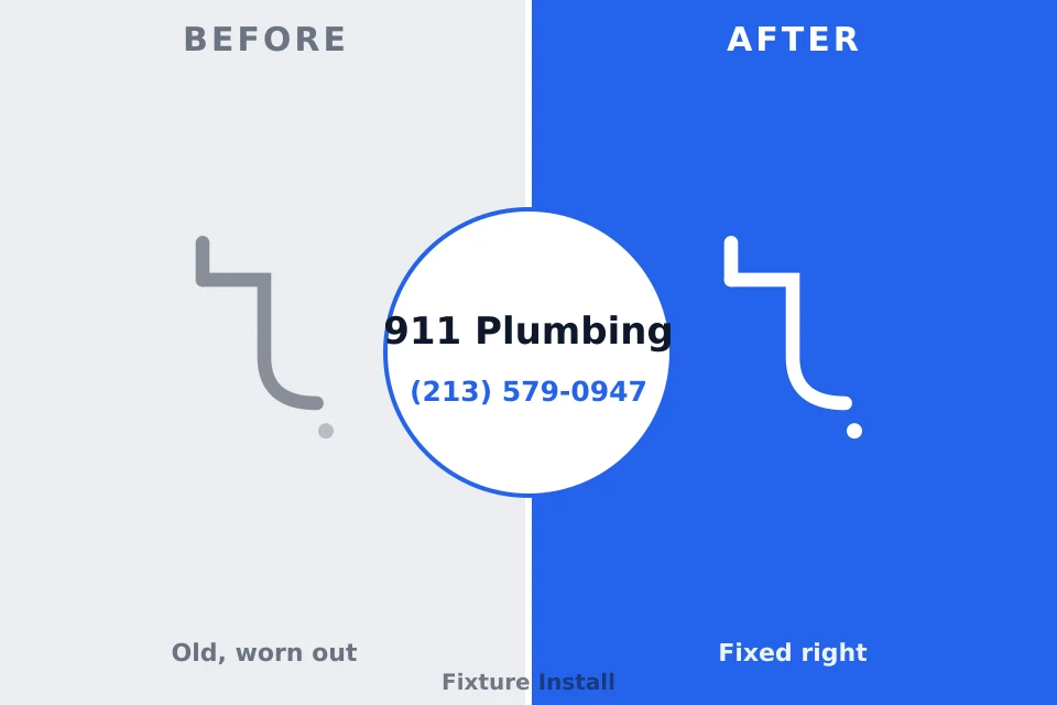 Before and after: plumbing company Fairfax, VA